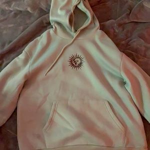 Pretty light green sweater!